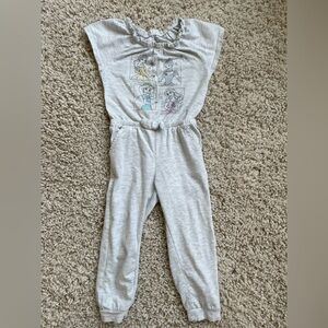 Toddler girls Disney princess 3t gray one piece romper jumper